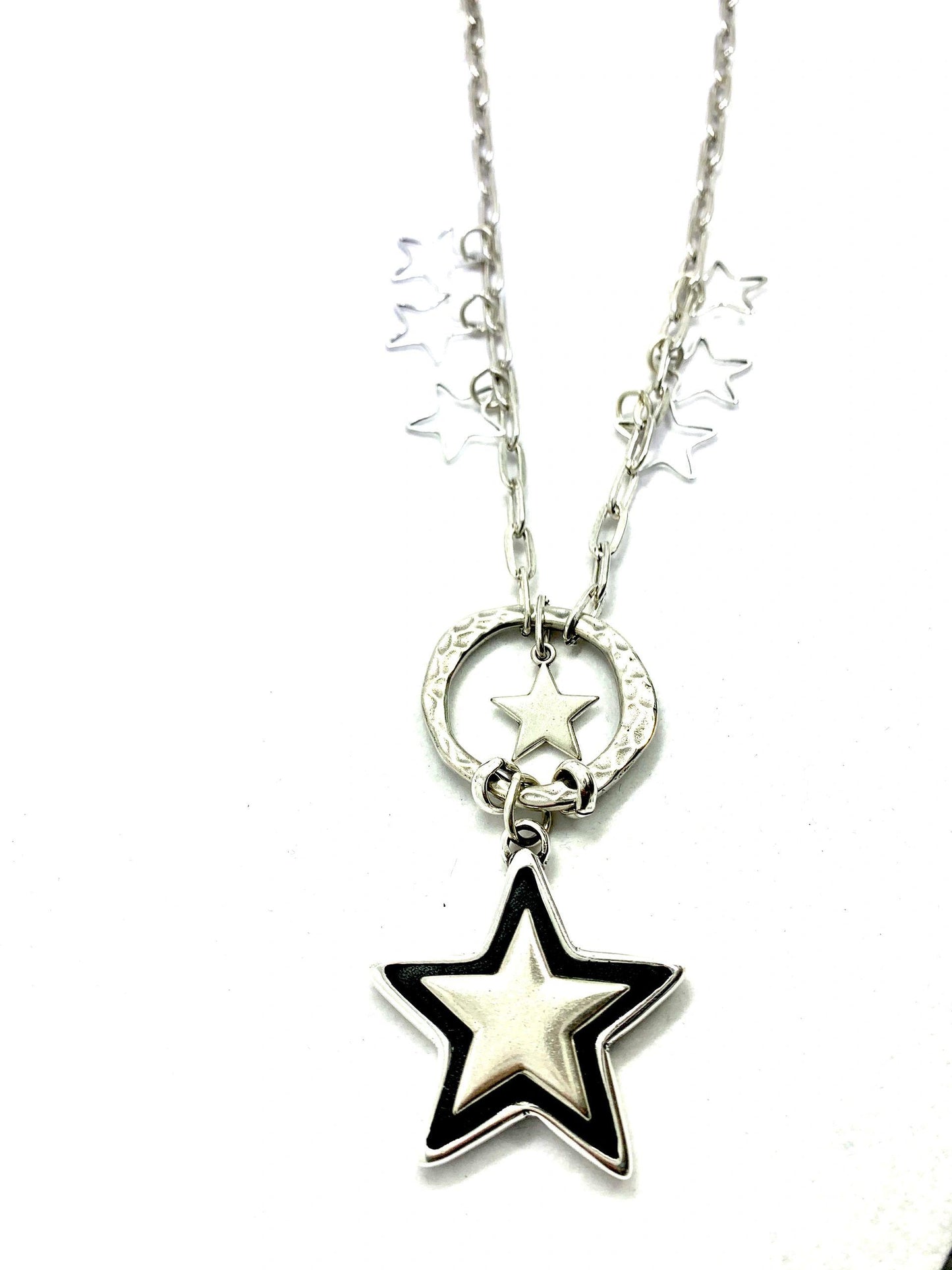 Coolskin Silver Stars Long Necklace