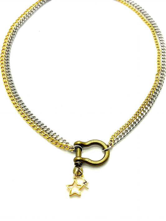 Life Anchor Double Necklace