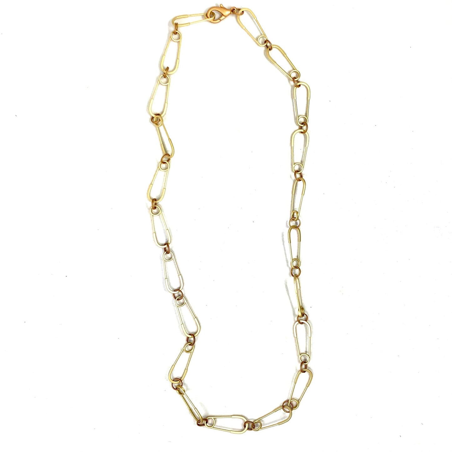 Safety Pin Long Necklace