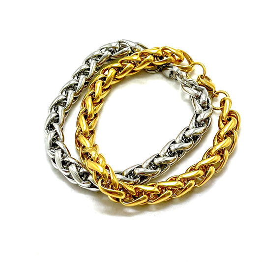 Stainless Steel Wheat Chain Bracelet