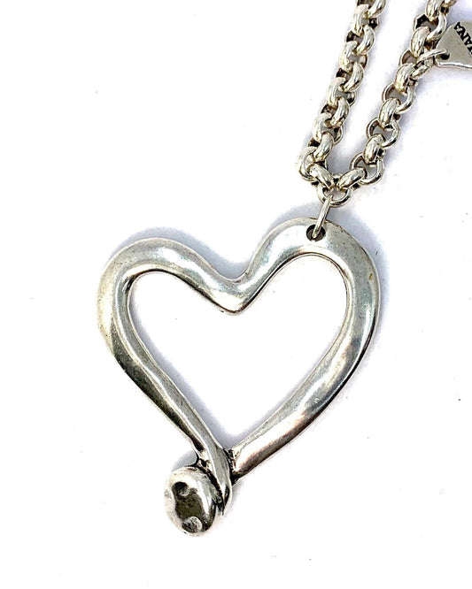Triana Silver Heart Necklace