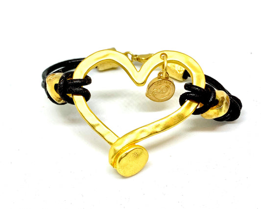 Coolskin Matte Gold Heart Bracelet