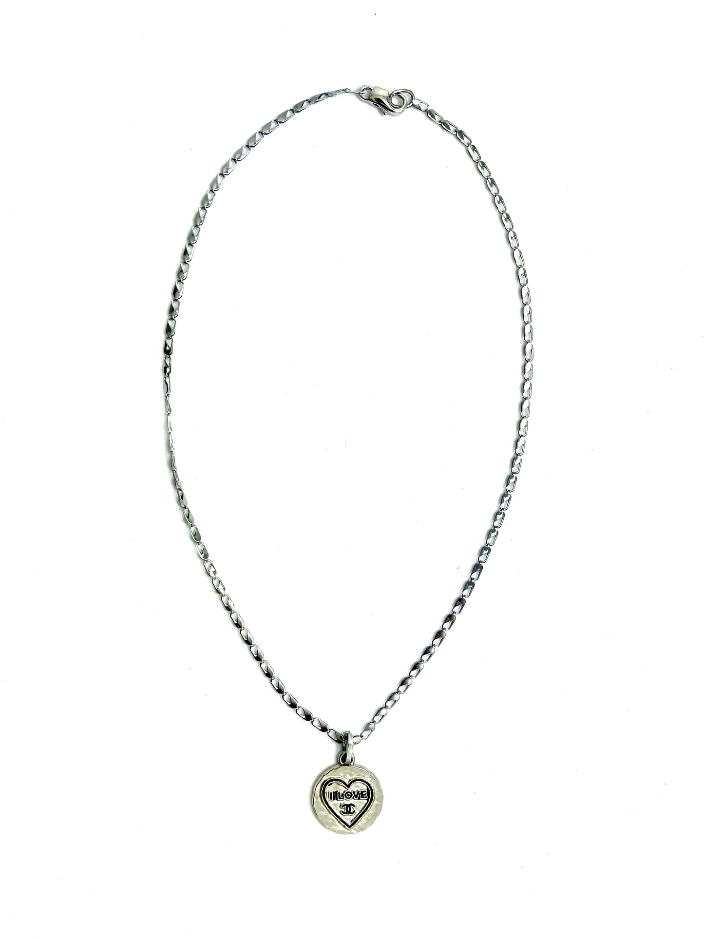 Vintage CC Love Medal Necklace