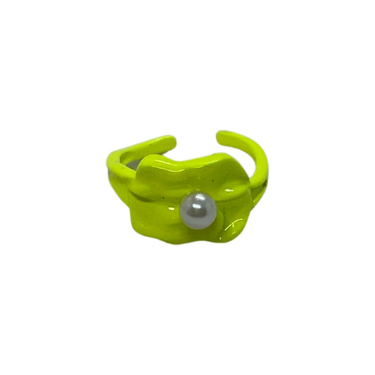 Neon Flower Adjustable Ring