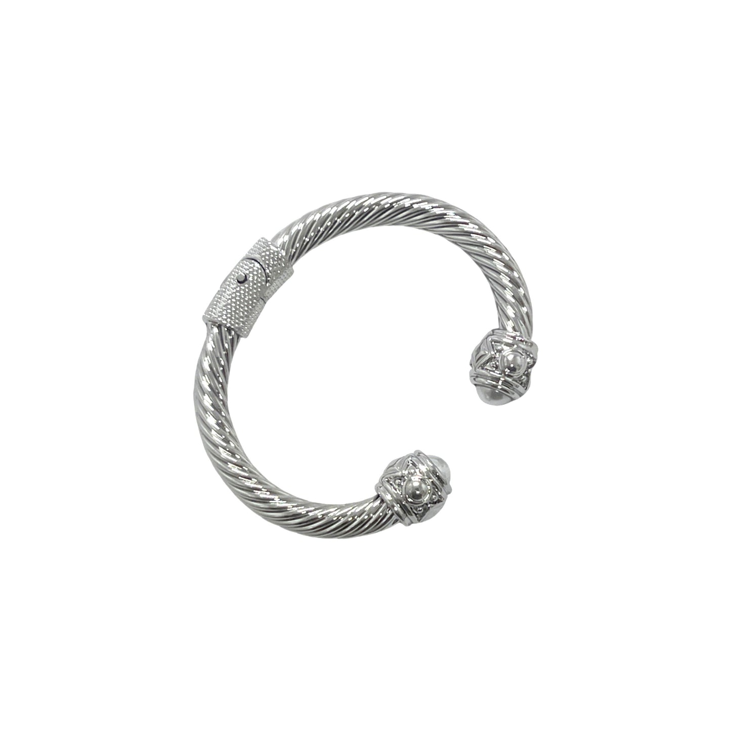 Bold Classic Silver Cable Bracelet