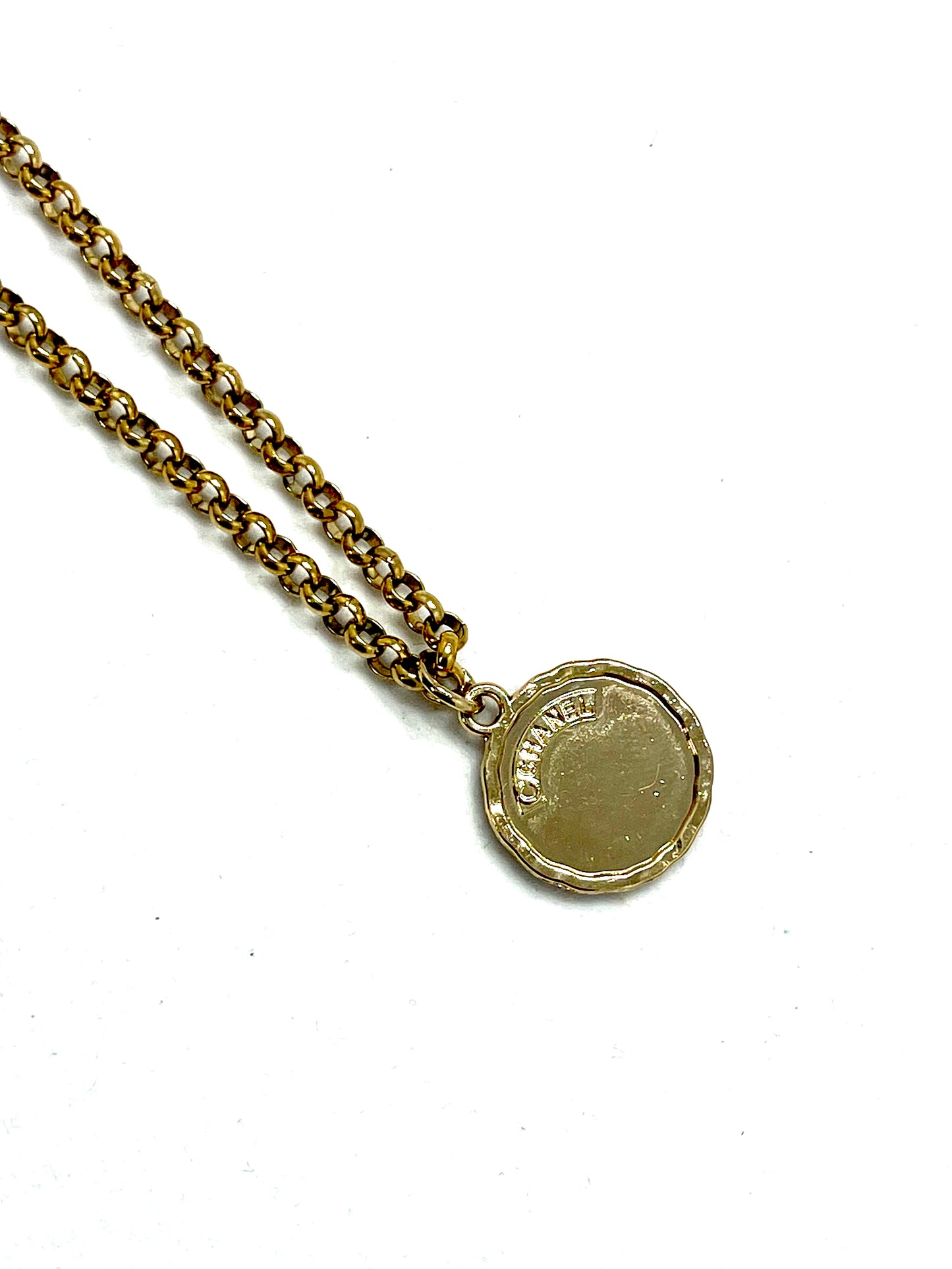 Vintage CC Love Medal Necklace