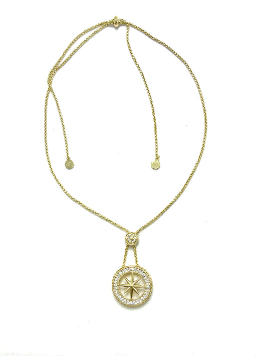 Star Compass Adjustable Necklace