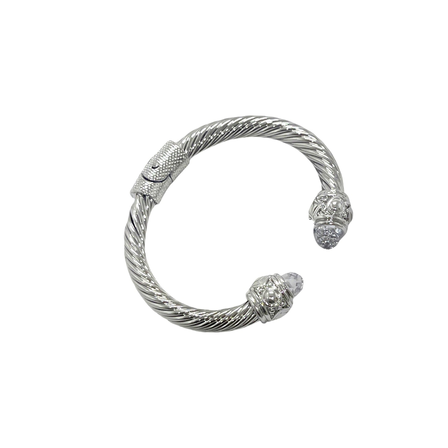 Bold Classic Silver Cable Bracelet