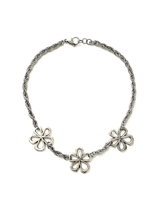 Bloom in Silver Necklaces